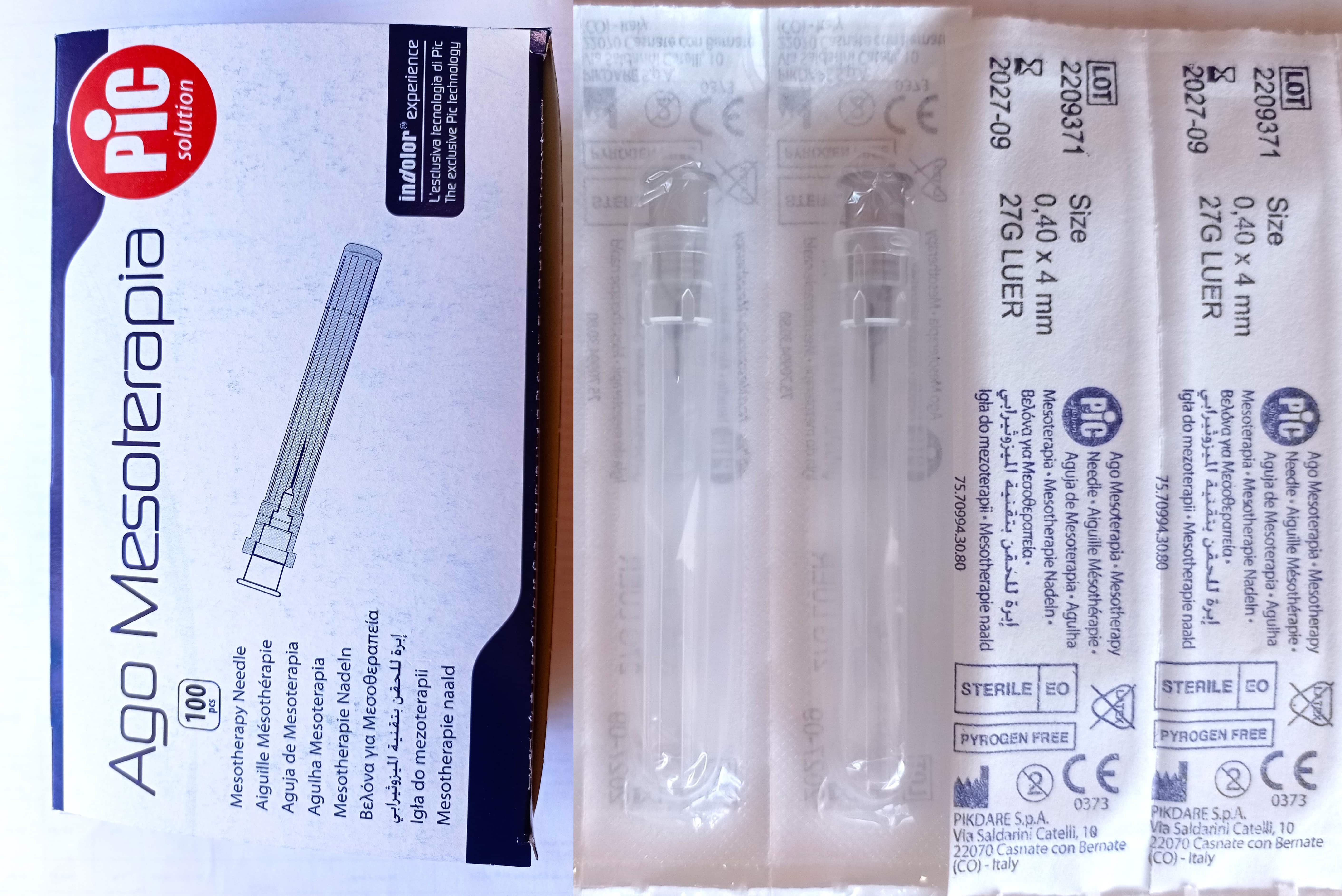 Стерильні голки для мезотерапії